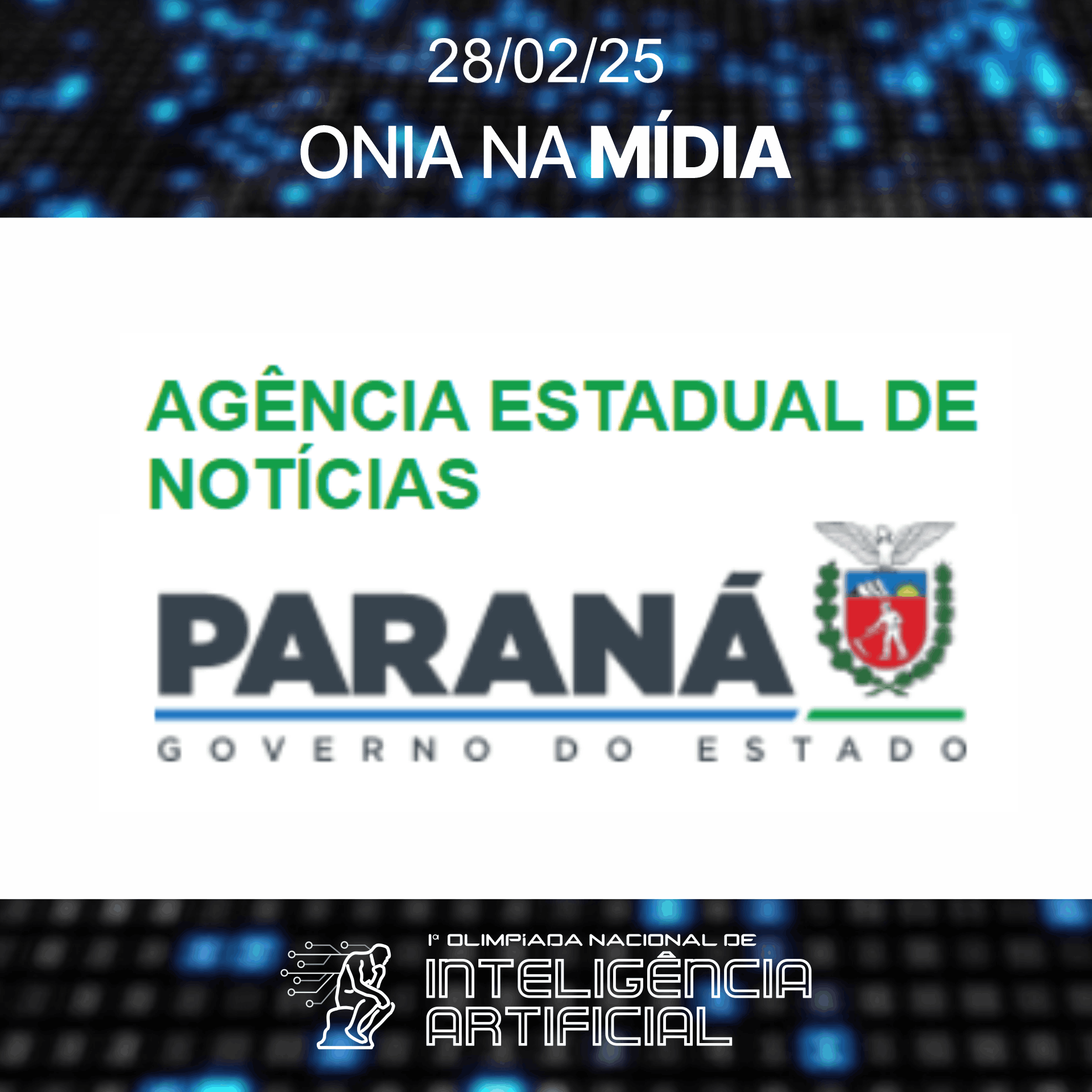 AGÊNCIA ESTADUAL DE NOTÍCIAS PR - 28/02/2025